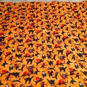 Black Cat Comforter Custom Made 40 x 106 inches